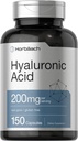 Horbäach Hyaluronic Acid Supplement | 200 mg | 150 Capsules | Non-GMO and Gluten Free Supplement