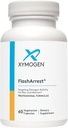 XYMOGEN FlashArrest - Cible l'activité œstrogène pour les deux hommes + femmes - Extrait de houblon + Extrait d'épinette de Norvège - aide à soulager les symptômes ménopausés normaux comme les flashs chauds (60 capsules)