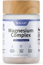 Suppléments Snap 3-en-1 Supplément complexe de magnésium, Bisglycinate de magnésium, Oxyde, Citrate, Complexe triple de magnésium, 60 Capsules