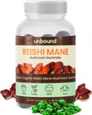Les Gommies de Champignons Reishi non liés. Supplément pour Immune Support - 60 Gummies
