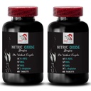 Supplément quotidien - NITRIC OXIDE BOOSTER - Suppléments d'oxyde nitrique pour les hommes, Supplément d'exercice, Performance boost, Power focus, Formule de Stamina, Booster d'endurance, Enhancement musculaire 2 Bouteille 120 Tabs