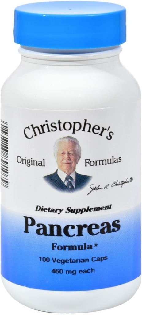 Formules du Dr Christopher'S Pancreas Formule 100 Vcap8