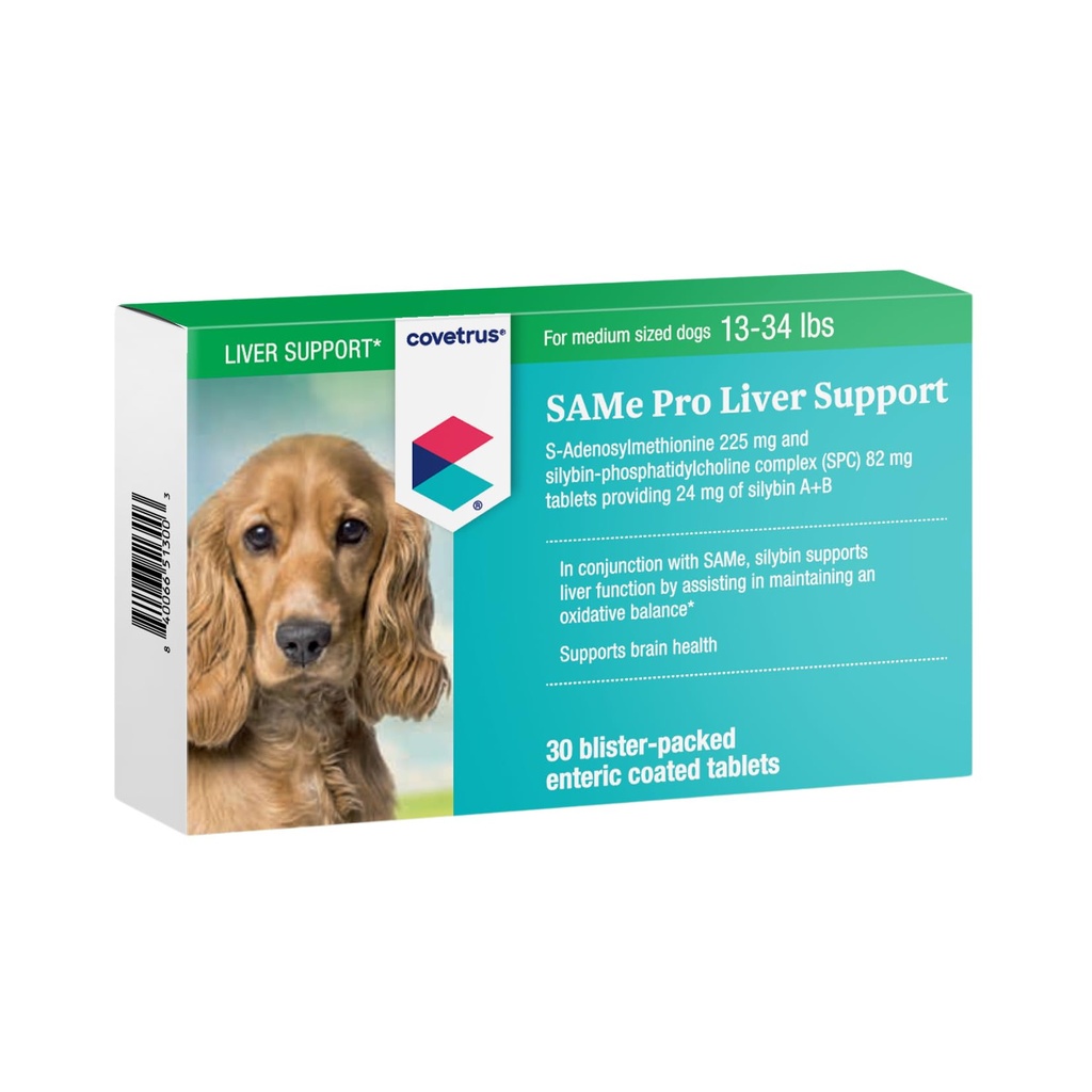 Même soutien du foie Pro pour chiens moyens, 225mg, vert, 13-34 lb