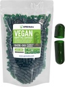 XPRS Nutra Size 00 Empty Capsules - 500 Count Empty Vegan Capsules - Vegetarian Empty Pills - DIY Vegetable Capsule Filling- Veggie Pill Caps (Forest Green)