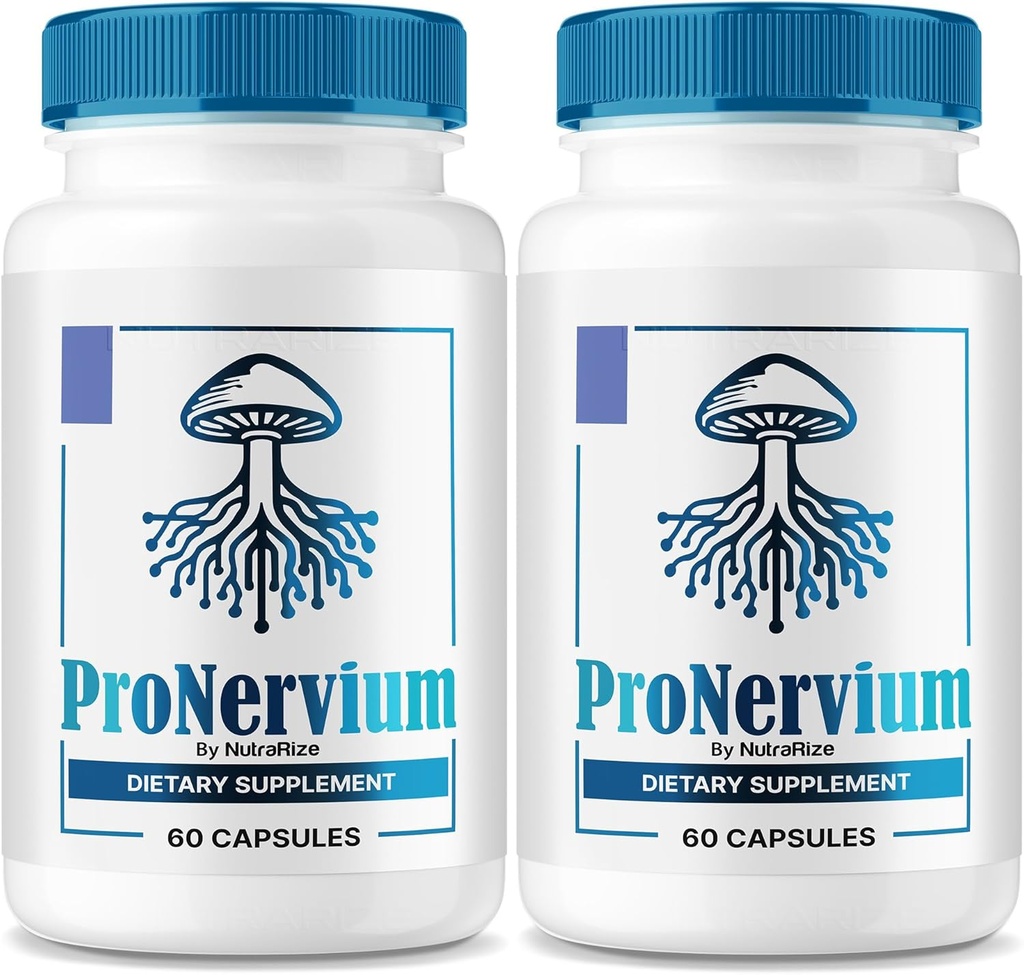 (2 Pack) ProNervium - ProNervium Advanced Nerve Health Supplement, ProNervium Nerve Support Dietary Pills, Formule tout naturel pour un mode de vie dynamique, Pro Nervium Pastillas Reviews (120 Capsules)