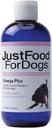 JustFoodForDogs Omega Plus Huile de poisson Premium pour chiens Omega 3 Supplément, liquide, 8 oz