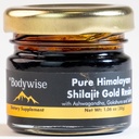 Be Bodywise Pure Himalayan Shilajit Resin Gold I Lab Tested I Ashwagandha, Gokshura & Safron I Acid Fulvic & Trace Minerals I Shilajit pour les hommes et les femmes.