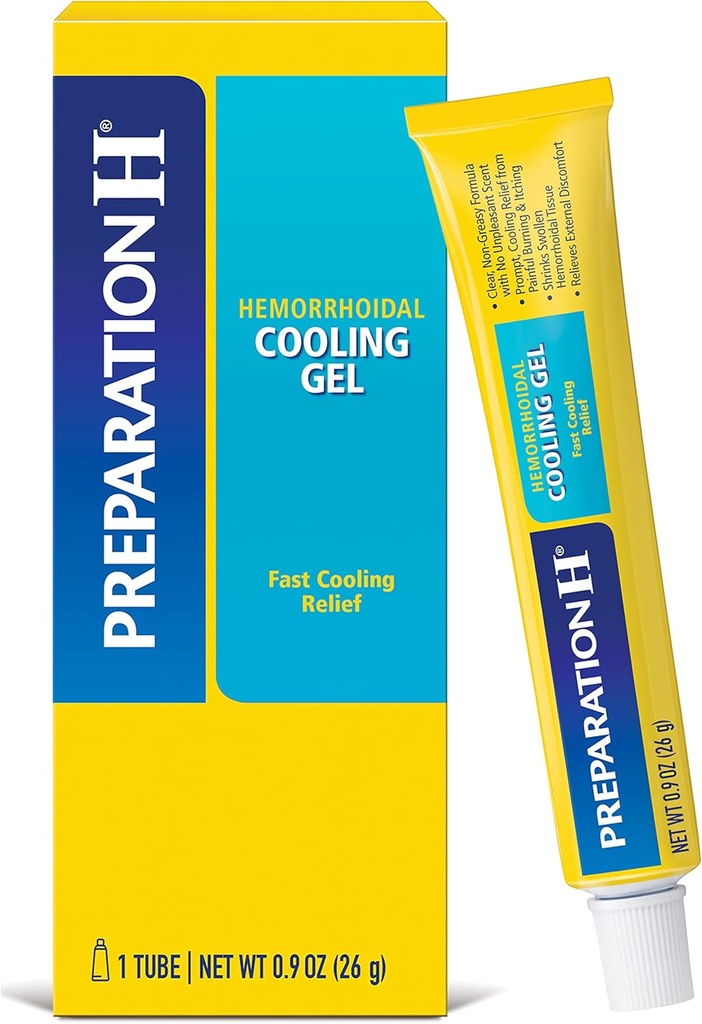 Préparation H Gel de refroidissement hémorroïde avec Aloe pour un soulagement rapide du confort - 0.9 Oz Tube