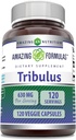 Formules étonnantes Supplément d'extrait de Tribulus Terrestris bio : 630 Mg par portion 120 Capsules de légumes : Non-OGM (sans gluten) Fabriqué aux États-Unis