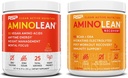 RSP NUTRITION Vegan AminoLean Pre Workout Energy (Mango 25 services) avec AminoLean Recovery Post Workout Boost (Blood Orange 30 services)