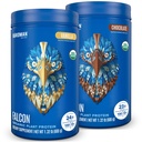 BIRDMAN Faucon Poudre de protéines végétales biologique, sans Stevia et sans sucre, à base de plantes, faible teneur en glucides, sans lait, sans kéto, sans lactosérum, probiotique, protéinée de pois
