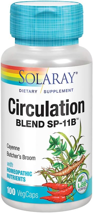 SOLARAY Blend de Circulation SP-11B-Sels de cellules et d'herbes pour un système circulatoire sain Support de 50 portions