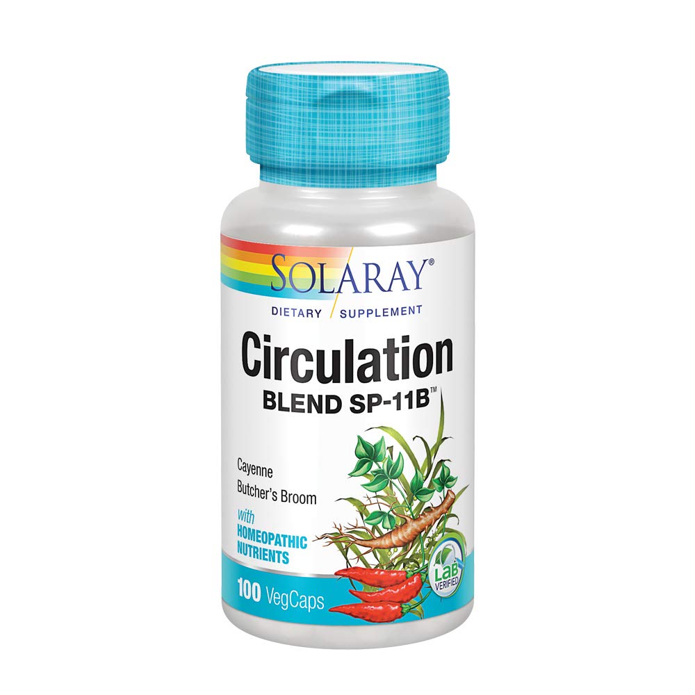 SOLARAY Blend de Circulation SP-11B-Sels de cellules et d'herbes pour un système circulatoire sain Support de 50 portions