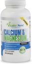 Best Calcium & Magnesium + Vitamin D3 400 IU - Highly Absorbable with Boron - 10 Forms of Calcium + Phosphorus for Bone Strength - All Natural - 240 Capsules - 2 Month Supply!