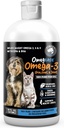 Huile de poisson Omegease pour les chiens et les chats - plus fine pour les animaux de compagnie Omega 3 pour les chats et les chiens - Supplément pour la peau et le manteau, démangeaisons, mouillage, articulations et santé immunitaire - 100% huile de poisson Omega pur avec EPA et DHA (16 oz)