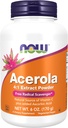 MAINTENANT Compléments alimentaires, Acerola 4:1 Poudre d'extrait, Acerola et acide ascorbique, Scavenger radical libre*, 6-Ounce