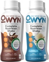 OWYN Only What You Need High Protein Plant Based Complete Nutrition Shake, Chocolate & Vanilla Variety Pack, 12 Fl Oz (12 Pack)