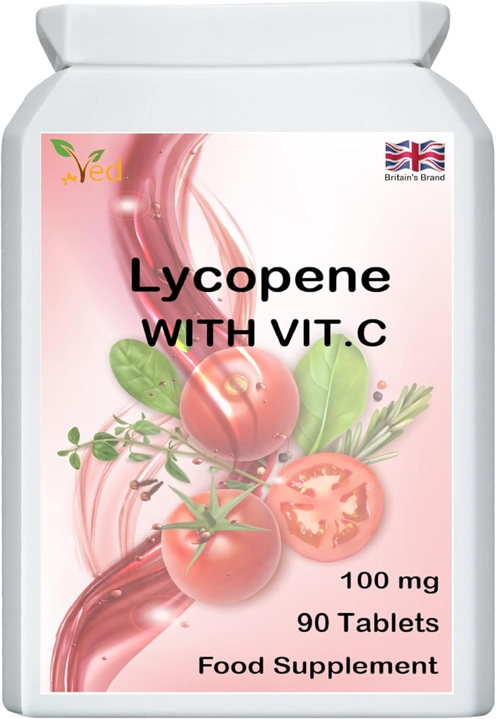 Supplément de lycopène Ved 100mg 90 Comprimés