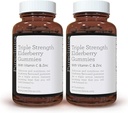 purclinica Triple Strength Immmun Support - Gommies de mûrier avec vitamine C et zinc x 180 Gommies (2 bouteilles de 90) – jusqu'à 6 mois d'approvisionnement!