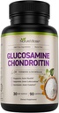 Nature's Base Glucosamine Chondroitin MSM Collagen - Supplément de soutien conjoint pour la mobilité, la flexibilité et le confort - avec Turmeric, Boswellia - pour hommes et femmes - 90 Capsules