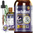 NoctuRest Natural Sleep-Aid avec Valérian et Mélatonine - Formule liquide tout naturel pour 2X Absorption - Magnésium, L-Theanine & More