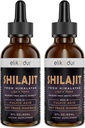 Supplément liquide biologique Shilajit Resin, Shilajit Himalayan Organic, Shilajit Liquid Drop, Shilajit Drop contient 85 minéraux traces, alternative à la résine et aux capsules,120 ml