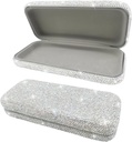 Boîtier de lunettes de soleil Bling,Shiny Diamond Lunettes de soleil Cas de lunettes de soleil Mignon Case,cas de lunettes en strass pour femmes