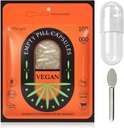 Capsules vides végétaliens Taille 000, 100 Comptez Capsules vides claires avec Micro Lab Spoon, Capsules vides végétariens, Capsules de pilules végétatives rechargeables 000 pour faire vos propres suppléments