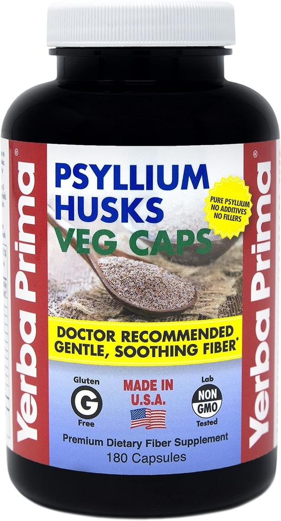 Psyllium à fibre primaire Yerba - 180 bouchons