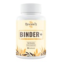 Supplément Binder Detox – Charbon activé, zéolite, argile bentonite, chardon de lait, mélanges propriétaires - Foie et Gut, Absorption Max, 90 Capsules Vegan