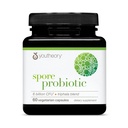 Yothéorie Spore Probiotique - 6 milliards UFC - Supplément digestif probiotique* - Résistes Ventilation de l'acide estomac* - Sans lait, sans gluten et sans soja - 60 capsules végétariennes