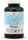 Thyme USDA Organic 120 Capsules (Thymus Vulgaris) Feuille séchée (120 Capsules)