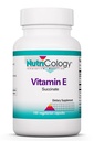 Nutricologie Vitamine E Succinate Supplément - pour les hommes et les femmes, 400 UI D-Alpha-Tocopheryl, Antioxydant, Capsules végétariennes - 100 Compte