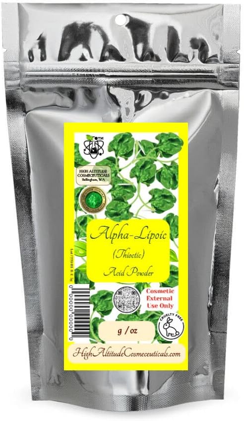5g (0.18oz) poudre d'acide alpha-lipoïque (ALA) pour la peau