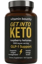 Supplément de cétones de framboises de prime vitamine Bounty - pilules de kéto pour perte de poids - encourage le soutien de la kétose et du métabolisme - Keto Diet Aid - Energy Boost pour les femmes et les hommes - 60 capsules