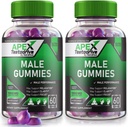 (2 Pack) Apex Testodrive, Supplément alimentaire Apex Testodrive pour les hommes, Apex Testodrive a gagné une formule tout naturel pour le bien-être global et les performances de pointe, Apex Testo Drive Gomitas Review (120 Gummies)