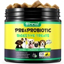 Probiotiques pour chiens Santé digestive, Digestive Soft Chews pour chiens, probiotiques pour chiens et enzymes digestives, 120 Chien Chews Oméga-3 et 6, Vitamine, Améliorer la digestion, Immunité