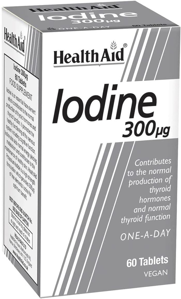 Health Aid 300mcg IdIodine Tablets - Pack of 60 Tablets