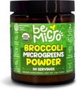Alimentation entière Brocoli Poudre microverte - É.-U. Grown, Small Batch, Nutritional Booster - Nrf Activation - 30 portions / 12g