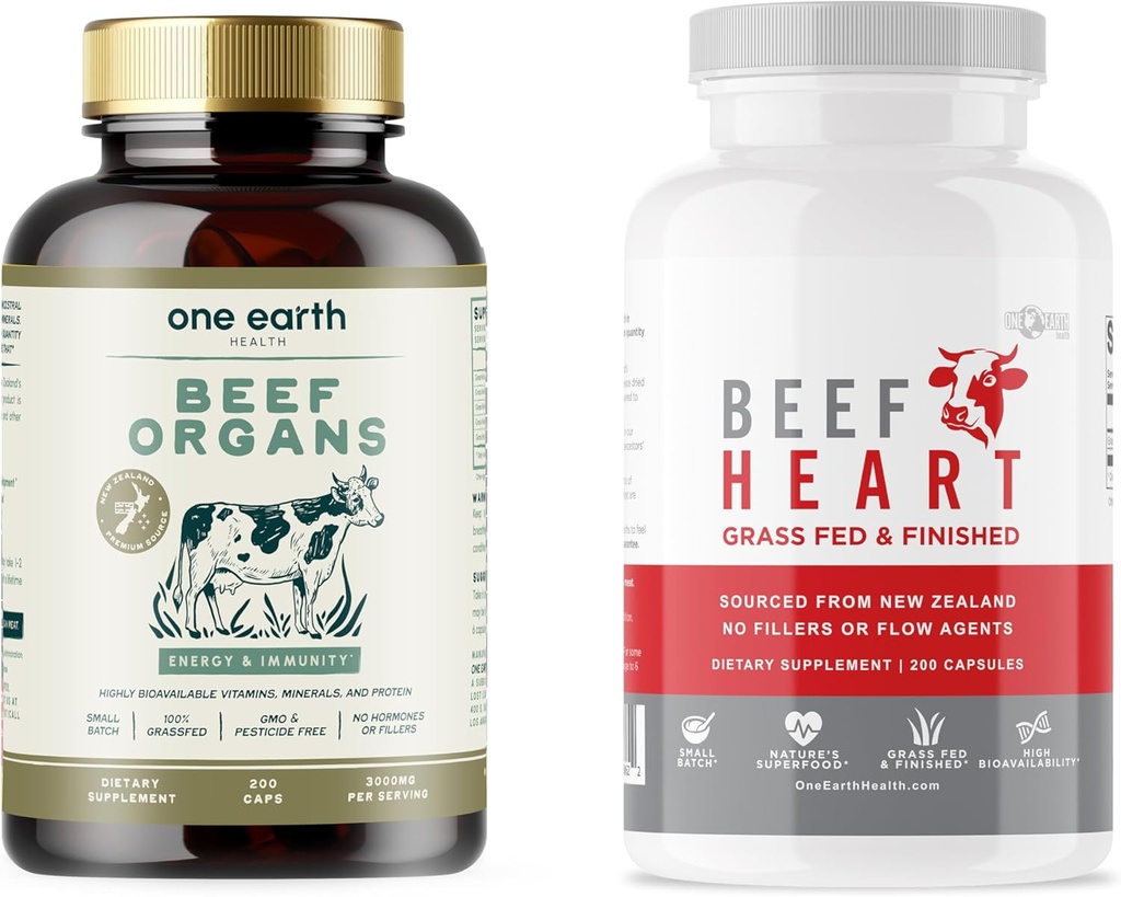 Beef Organs and Heart. New Zealand Pasture Raised Organ Supplements