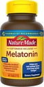 Nature faite Melatonine 4mg Comprimés à libération prolongée, Suppléments de sommeil pour adultes, 100% sans médicament aide au sommeil, 90 Compte, 90 jours d'approvisionnement