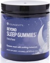 Youngevity Beyond Sleep Gummies – Mélatonine végétalisée, GABA, L-Tryptophan, Camomille – Soutient le repos et la détente – Tart Cherry Flavor – 60 Gummes végétaliens, sans sucre