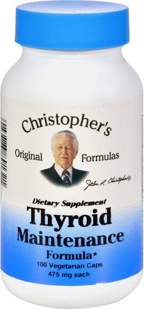 Christopher's Thyroïde Maintenance - 485 mg - 100 Capsules végétariennes