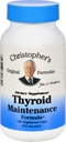 Christopher's Thyroïde Maintenance - 485 mg - 100 Capsules végétariennes