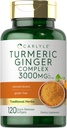 Carlyle Turmeric et supplément au gingembre 3000 mg de 120 gélules Softgel