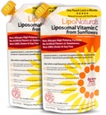 Lipo Naturals Vitamine liposomique C 1000mg Liquide (2-Pack 60 doses) - Formule naturelle Immunité + support énergétique - Vegan, sans Chine (15oz / 443ml ea.)