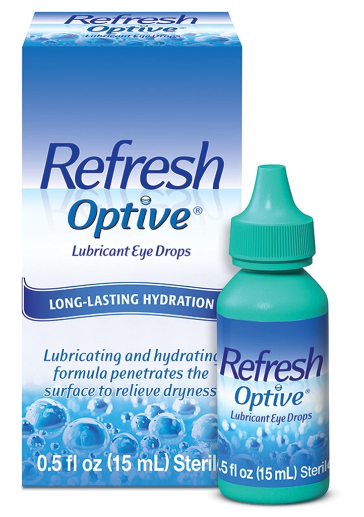 Rafraîchir les gouttes de lubrifiant optimisé, 0,5 Fl Oz stérile