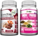 GreeNatr Energy Boost Plus Menopause Support Bundle: Our Mushroom Supplement Provides a Natural Energy Boost, Promoting sustained Vitality + Herbal Menopause Complex for Hot Flashes, Night Sweats