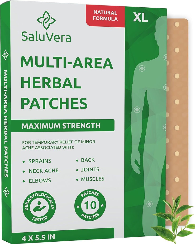 Extra Large Patch Maximum Strength - Patch – Patchs arrière - Patchs de chaleur musculaire et articulaire - 10 Patchs chauds (XL)