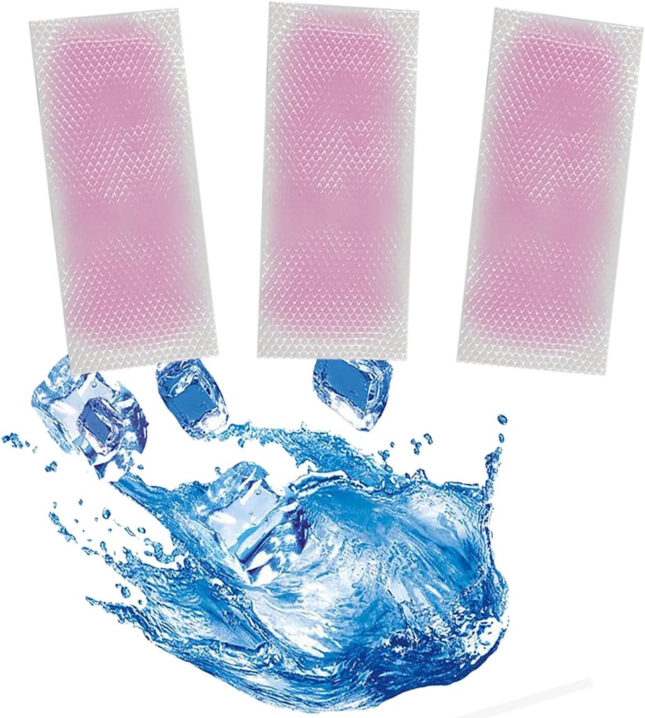 40 feuilles Patchs de gel de refroidissement de fièvre, bandes de refroidissement avant feuille de gel de refroidissement pour soulager les maux de tête, douleur de dentache, somnolence, fatigue, rafraîchissement, coup de soleil (Strawberry)
